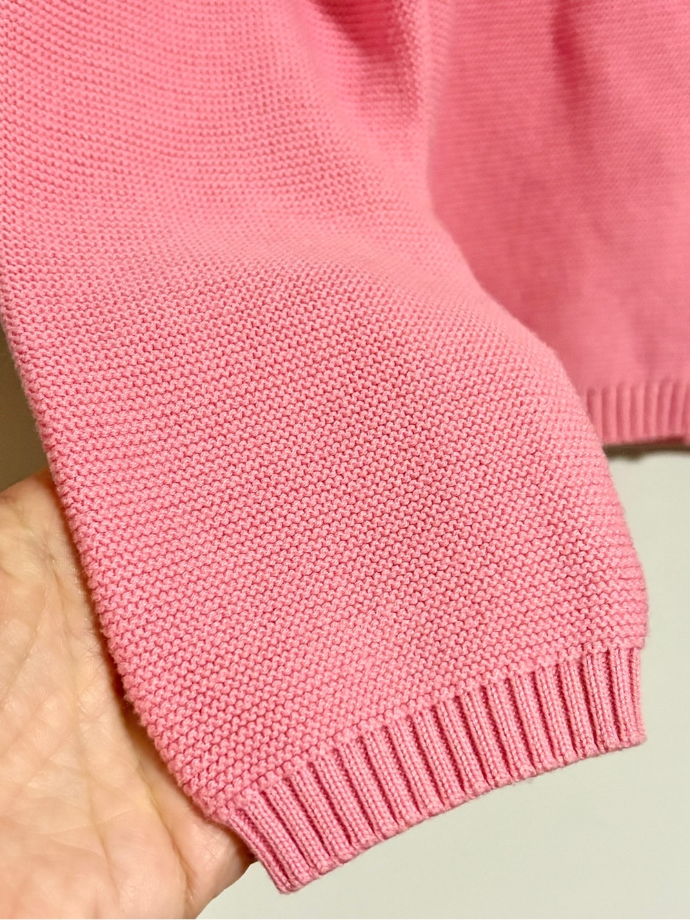 Pink Knit Button-Front Long Sleeve Sweater Cardigan Star Appliqué Size 12 150cm - Picture 4 of 5